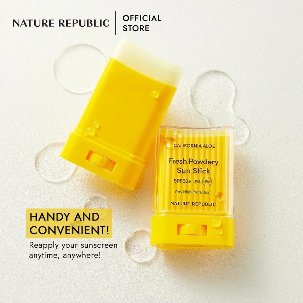 Nature Republic California Aloe Fresh Powdery Sun Stick Sunscreen SPF 50+ PA++++